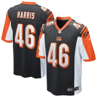 Men's Cincinnati Bengals Clark Harris Nike Black Game Jersey
