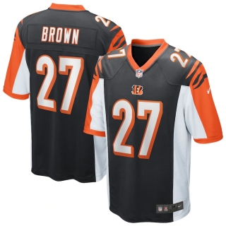 Men's Cincinnati Bengals Tony Brown Nike Black Game Jersey