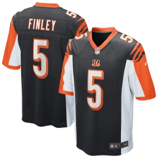 Men's Cincinnati Bengals Ryan Finley Nike Black Game Jersey