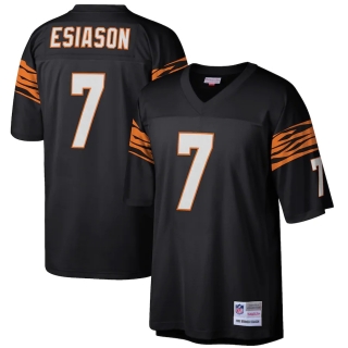Men's Cincinnati Bengals Boomer Esiason Mitchell & Ness Black Retired Player Legacy Replica Jersey