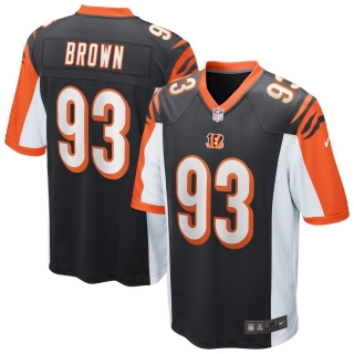 Men's Cincinnati Bengals Andrew Brown Nike Black Game Jersey