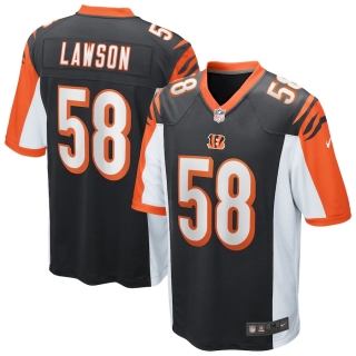 Men's Cincinnati Bengals Carl Lawson Nike Black Game Jersey