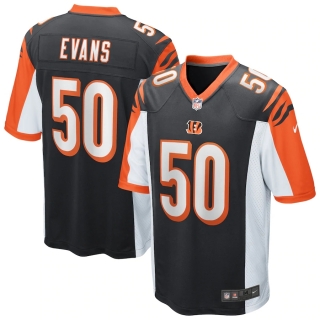 Men's Cincinnati Bengals Jordan Evans Nike Black Game Jersey