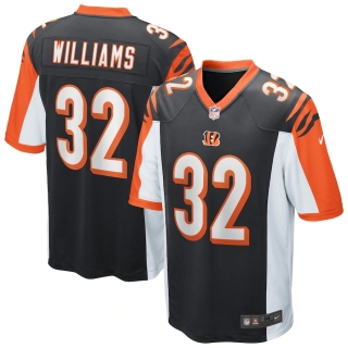 Men's Cincinnati Bengals Trayveon Williams Nike Black Game Jersey