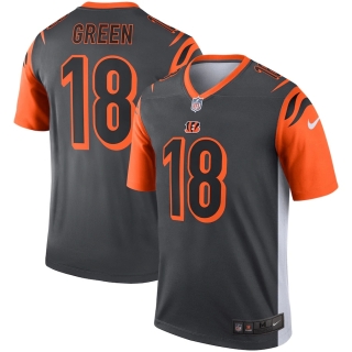 Men's Cincinnati Bengals AJ Green Nike Silver Inverted Legend Jersey