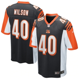 Men's Cincinnati Bengals Brandon Wilson Nike Black Game Jersey