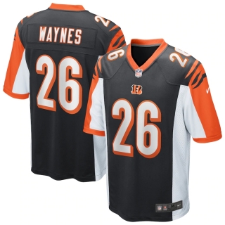 Men's Cincinnati Bengals Trae Waynes Nike Black Game Jersey