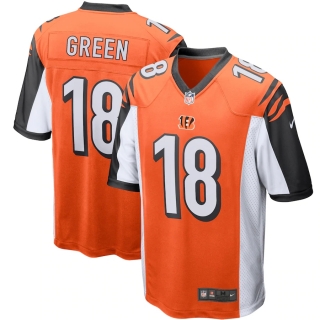 Men's Cincinnati Bengals AJ Green Nike Orange Player Game Jersey