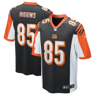 Men's Cincinnati Bengals Tee Higgins Nike Black Game Jersey