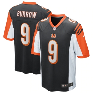 Men's Cincinnati Bengals Joe Burrow Nike Black 2020 NFL Draft First Round Pick Game Jersey