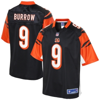 Men's Cincinnati Bengals Joe Burrow NFL Pro Line Black Logo Player Jersey