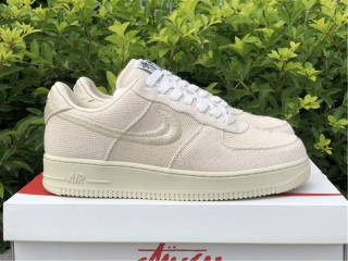 Authentic Stussy x Nike Air Force 1 Low Women Shoes