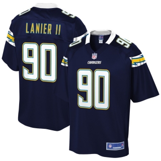 Men's Los Angeles Chargers Anthony Lanier II NFL Pro Line Navy Team Player Jersey