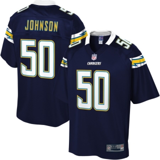 Men's Los Angeles Chargers Tre'von Johnson NFL Pro Line Navy Big & Tall Team Player Jersey