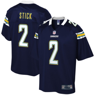 Men's Los Angeles Chargers Easton Stick NFL Pro Line Navy Big & Tall Player Jersey