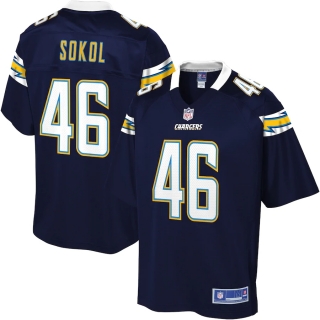 Men's Los Angeles Chargers Matt Sokol NFL Pro Line Navy Team Player Jersey