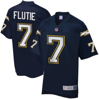 Men's Los Angeles Chargers Doug Flutie NFL Pro Line Navy Retired Player Jersey