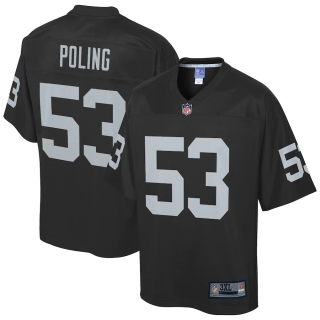 Men's Las Vegas Raiders Quentin Poling NFL Pro Line Black Big & Tall Player Jersey