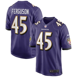 Men's Baltimore Ravens Jaylon Ferguson Nike Purple Game Jersey