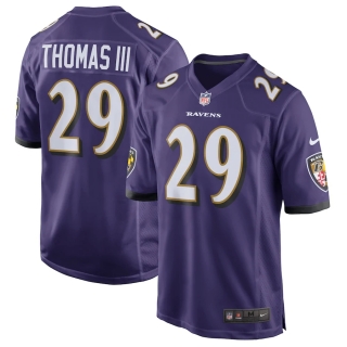Men's Baltimore Ravens Earl Thomas Nike Purple Game Player Jersey