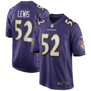 Men's Baltimore Ravens Ray Lewis Nike Purple Game Retired Player Jersey