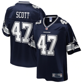 Men's Dallas Cowboys Drew Scott NFL Pro Line Navy Big & Tall Team Player Jersey