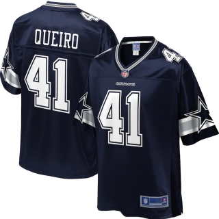 Men's Dallas Cowboys Kyle Queiro NFL Pro Line Navy Big & Tall Player Jersey