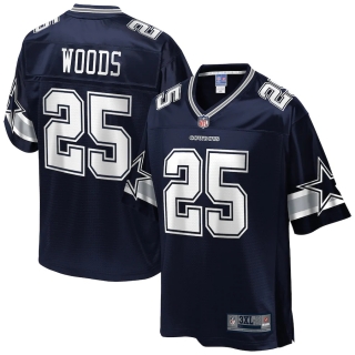 Men's Dallas Cowboys Xavier Woods NFL Pro Line Navy Big & Tall Team Player Jersey