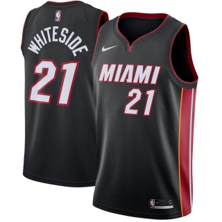 Men's Miami Heat Hassan Whiteside Nike Black Swingman Jersey - Icon Edition