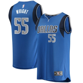 Men's Dallas Mavericks Delon Wright Fanatics Branded Royal Fast Break Replica Jersey - Icon Edition