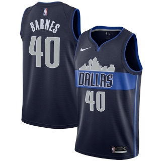 Men's Dallas Mavericks Harrison Barnes Nike Navy Swingman Jersey Statement Edition