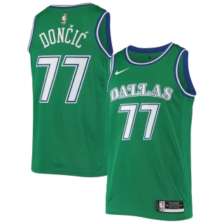 Men's Dallas Mavericks Luka Doncic Nike Green Hardwood Classics 2020-21 Swingman Jersey - Classic Edition