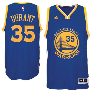 Men's Golden State Warriors Kevin Durant adidas Royal Road Swingman Jersey