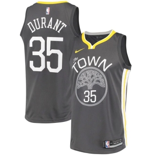 Men's Golden State Warriors Kevin Durant Nike Black Swingman Jersey - Statement Edition