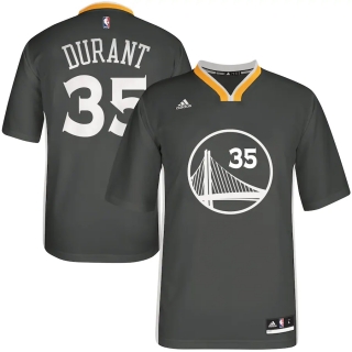 Men's Golden State Warriors Kevin Durant adidas Charcoal Replica Basketball Alternate Jersey