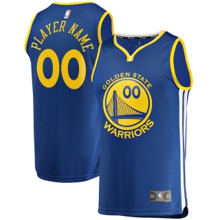 Men's Golden State Warriors Fanatics Branded Royal Fast Break Custom Replica Jersey - Icon Edition