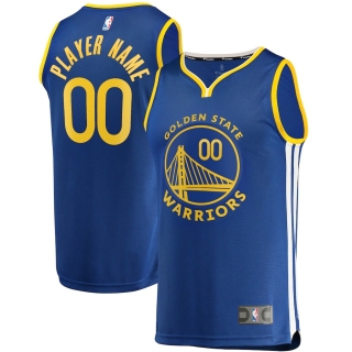 Men's Golden State Warriors Fanatics Branded Royal 2019-20 Fast Break Custom Replica Jersey - Icon Edition