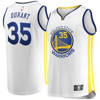 Men's Golden State Warriors Kevin Durant Fanatics Branded White Fast Break Replica Jersey - Association Edition