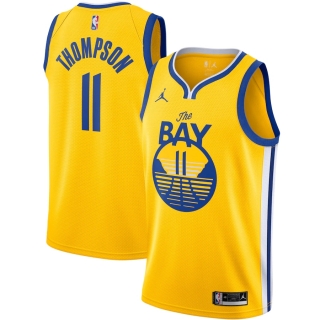 Men's Golden State Warriors Klay Thompson Jordan Brand Gold 2020-21 Swingman Jersey - Statement Edition