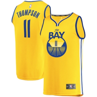 Men's Golden State Warriors Klay Thompson Fanatics Branded Gold Fast Break Team Replica Jersey - Statement Edition