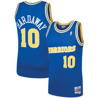 Men's Golden State Warriors Tim Hardaway Mitchell & Ness Royal 1990 Hardwood Classics Swingman Player Jersey
