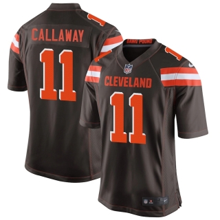 Men's Cleveland Browns Antonio Callaway Nike Brown Player Game Jersey