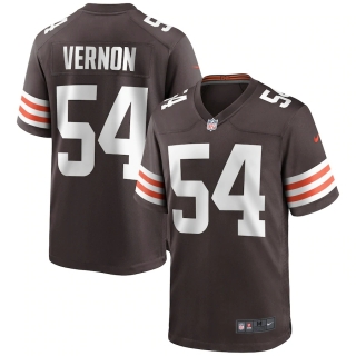 Men's Cleveland Browns Olivier Vernon Nike Brown Game Jersey