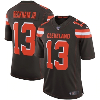 Men's Cleveland Browns Odell Beckham Jr Nike Brown NFL 100 Vapor Limited Jersey