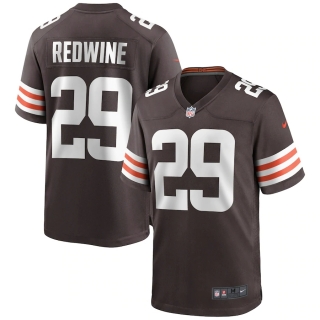Men's Cleveland Browns Sheldrick Redwine Nike Brown Game Jersey