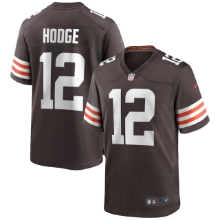 Men's Cleveland Browns KhaDarel Hodge Nike Brown Game Jersey