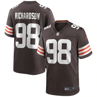 Men's Cleveland Browns Sheldon Richardson Nike Brown Game Jersey