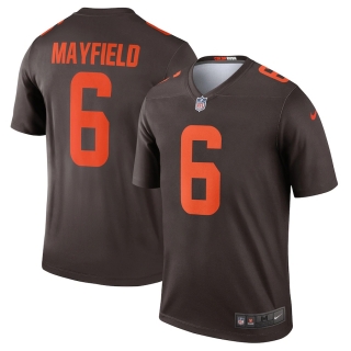 Men's Cleveland Browns Baker Mayfield Nike Brown Alternate Legend Jersey