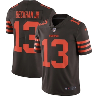Men's Cleveland Browns Odell Beckham Jr Nike Brown Vapor Limited Jersey