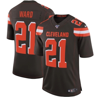 Men's Cleveland Browns Denzel Ward Nike Brown NFL 100 Vapor Limited Jersey